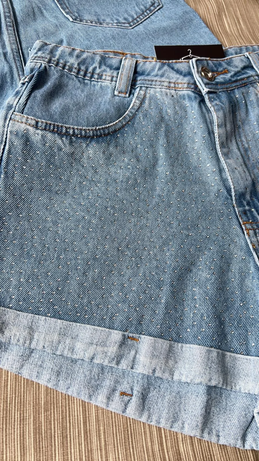 Short de Jeans con brillo - Imagen 3